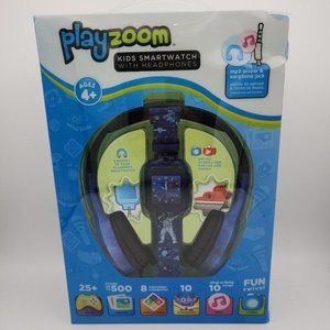iTech Playzoom Junior Boys Headphones & Smartwatch Set - Blue Galaxy